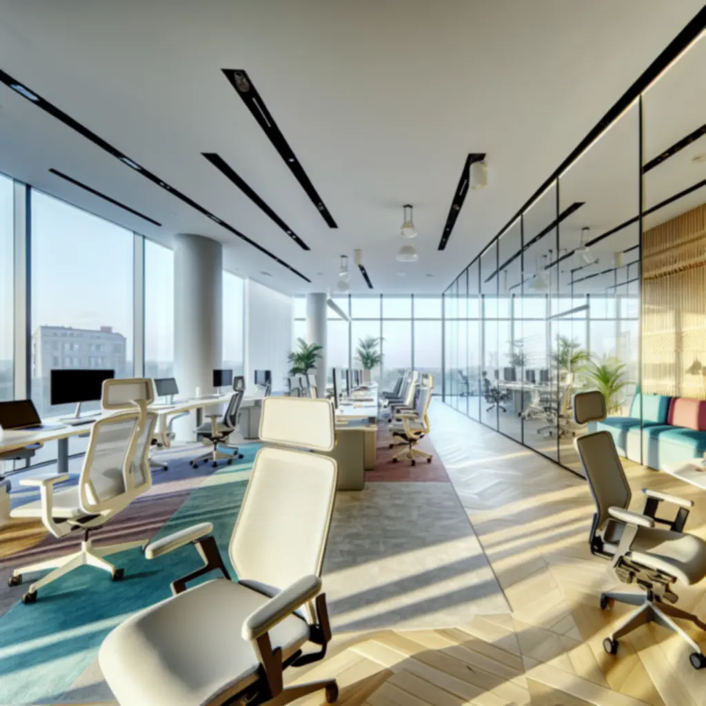 Nowoczesne stanowiska pracy w biurze PolishOfficefit